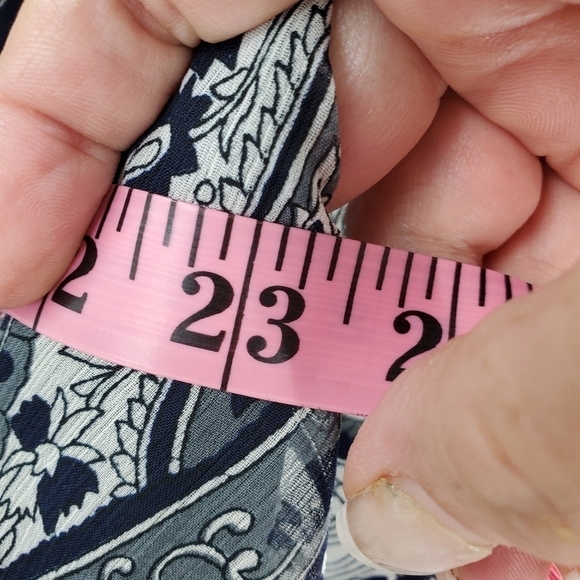 Speed Control NY navy blue and white long flowing dress 1X - Picture 15 of 16